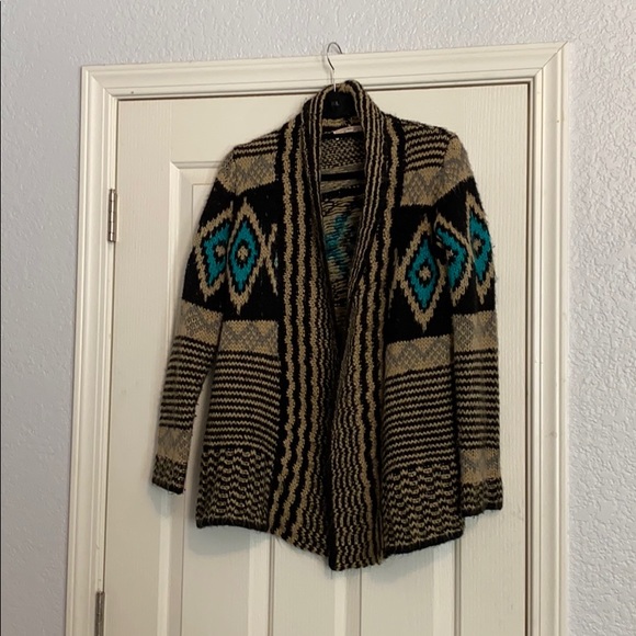 Aztec Cardigan Sweater - Picture 1 of 4